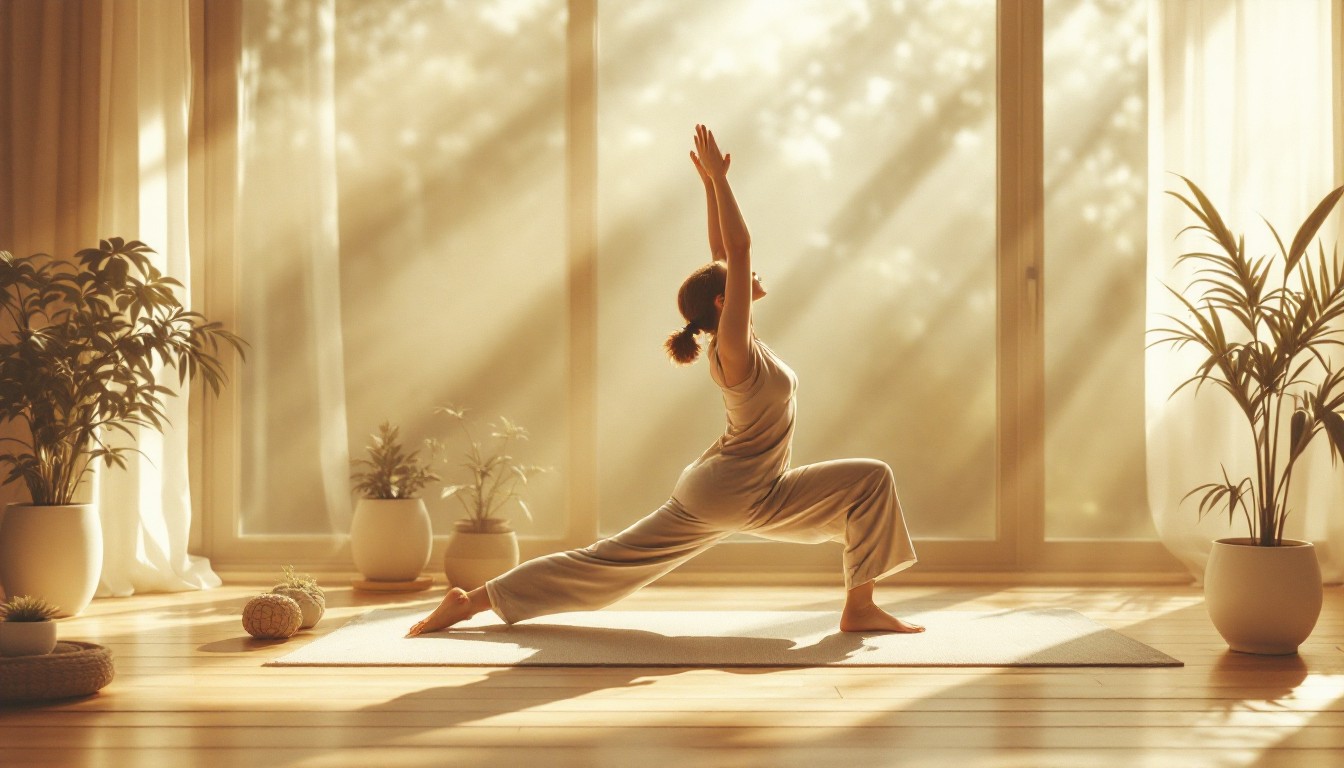 Active person mindful movement